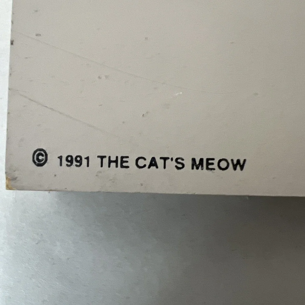 Cat's Meow Shelf Sitter Edmonston-Alston House‎ South Carolina 1991